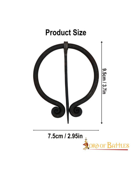 Broche de cape fonctionnelle en fer...