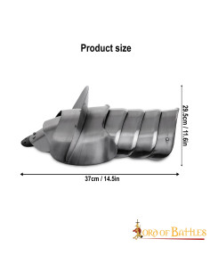 Épaulières de chevalier médiéval avec brise-lame 2