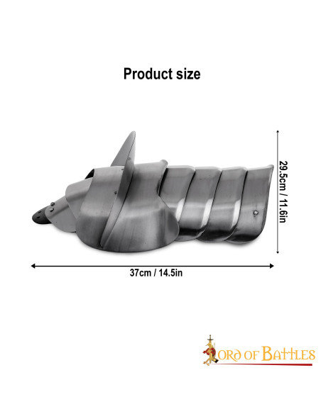 Épaulières de chevalier médiéval avec...