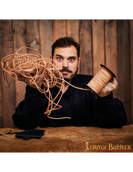 Bobine de cuir naturel (50 mts.)