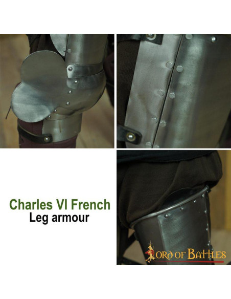 Armure française s. XIV pour la jambe