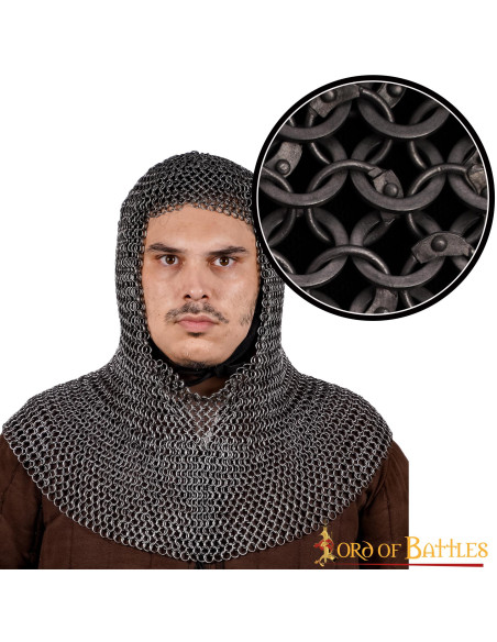 Anneaux rivetés en cotte de mailles...