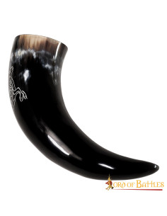 Corne viking chevreuil en corne de boeuf (400-500 ml.) 2