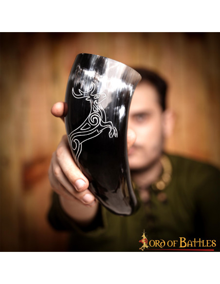 Corne viking chevreuil en corne de...