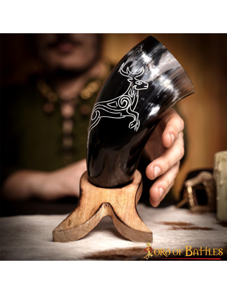 Corne viking chevreuil en corne de...