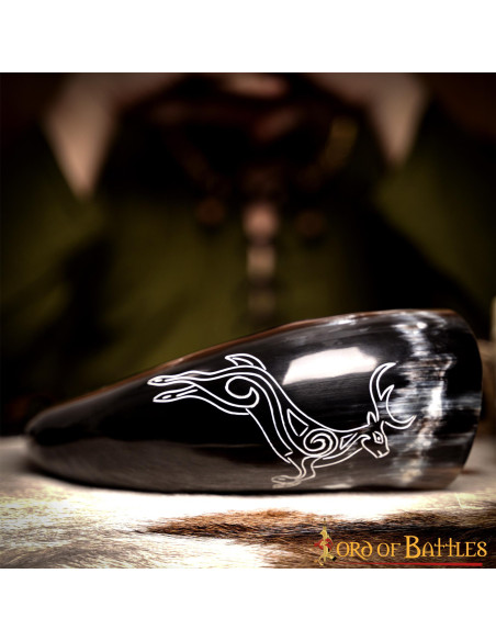 Corne viking chevreuil en corne de...