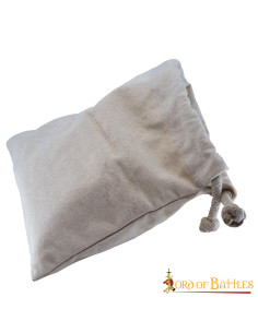 Sac médiéval en toile de coton, écru 2