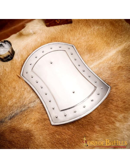 Bouclier médiéval rectangulaire en...