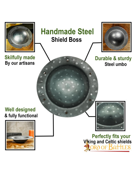 Umbo rustique pour boucliers vikings...