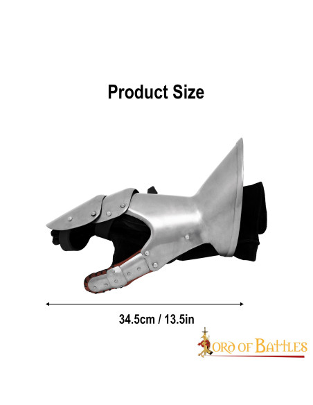 Gantelets milanais médiévaux de type...