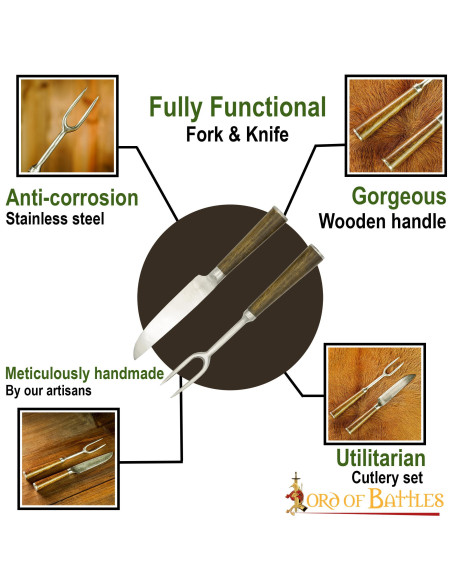 Ensemble couteau et fourchette...