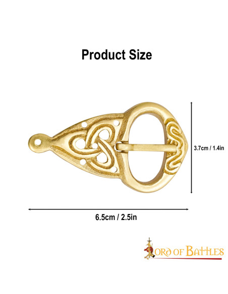 Boucle de ceinture Viking (6,5x3,7 cm.)