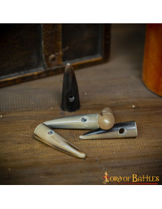 Lot de 5 boutons en corne pour crevettes