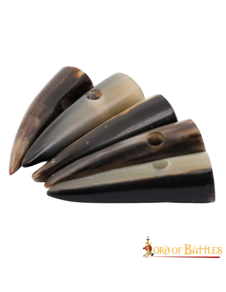 Lot de 5 boutons en corne pour crevettes