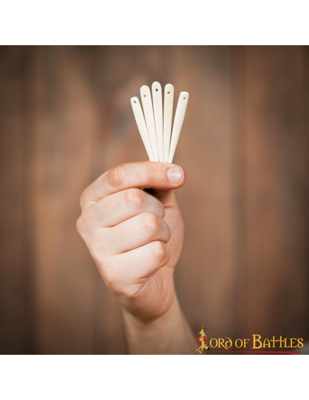 Ensemble de 5 aiguilles en os Viking...