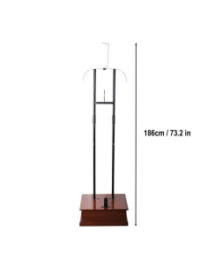 Support métallique avec socle en bois pour armure complète 2