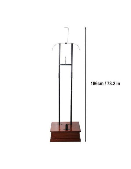 Support métallique avec socle en bois...