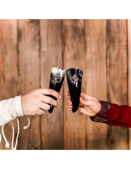 Ensemble de 3 cornes à boire Viking...