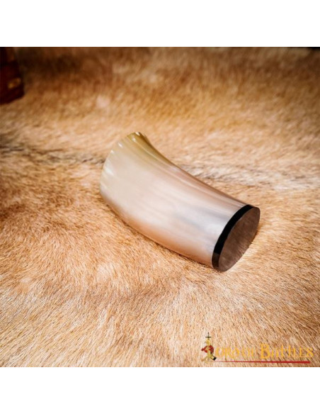 Chope viking en corne de boeuf pour...