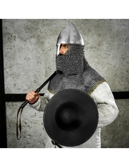 Bouclier médiéval fonctionnel rond...