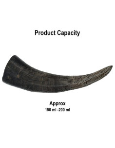 Corne à boire viking avec écailles sculptées 2
