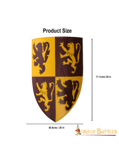 Blason gallois Owain Glyndwr avec imprimé lion rampant 2