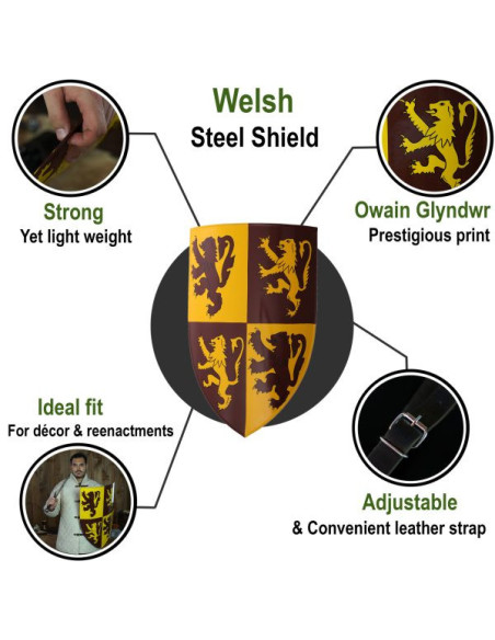 Blason gallois Owain Glyndwr avec...
