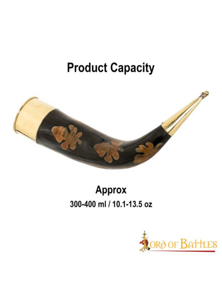 Corne à boire avec des taches...