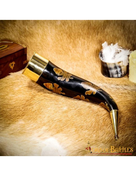 Corne à boire avec des taches...