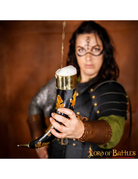 Corne à boire avec des taches...