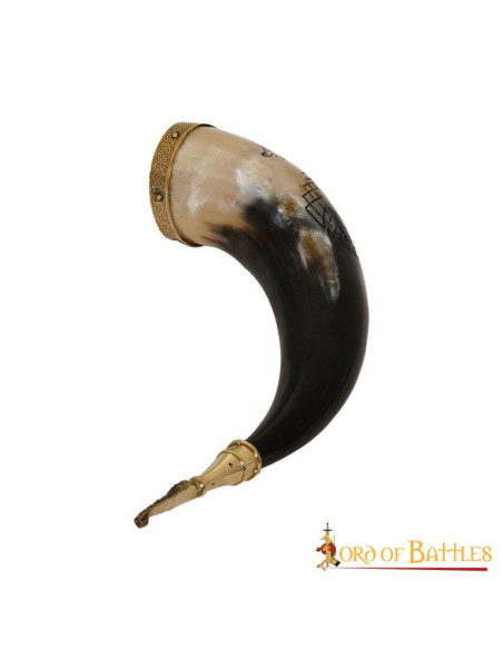 Corne à boire viking modèle Jormungandr