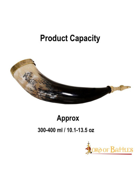 Corne à boire viking modèle Jormungandr