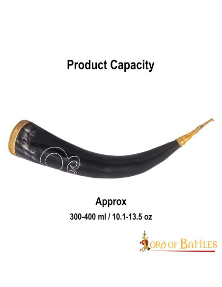 Corne à boire viking modèle Cross Troll