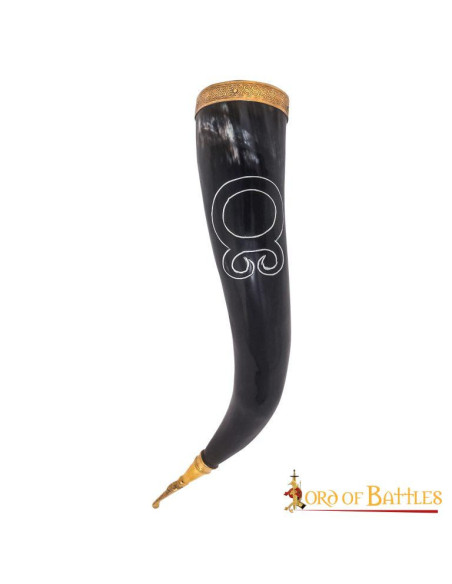 Corne à boire viking modèle Cross Troll