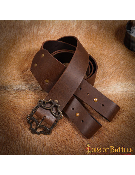 Ceinture de pirate marron avec...