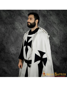Cape en coton à capuche des chevaliers teutoniques
