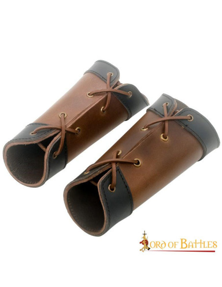 Bracelets médiévaux en cuir véritable...