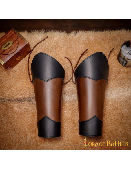 Bracelets médiévaux en cuir véritable...