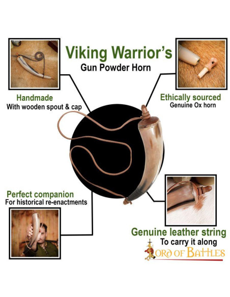 Poudre à canon en corne véritable...