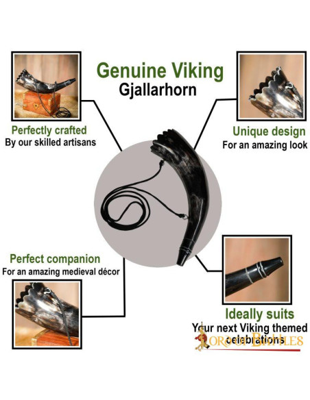 Corne viking avec sangle modèle...