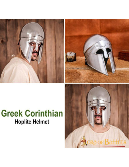 Casque grec corinthien avec doublure...
