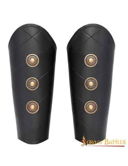 Bracelets médiévaux noirs avec méplats