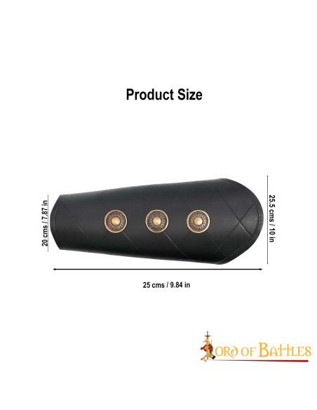 Bracelets médiévaux noirs avec méplats