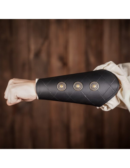 Bracelets médiévaux noirs avec méplats