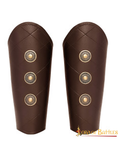 Bracelets médiévaux marron avec plats