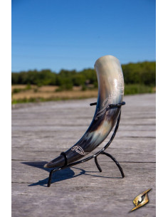 Corne viking Jörmungandr avec support