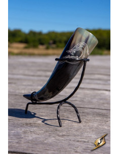 Corne viking Jörmungandr avec support 2