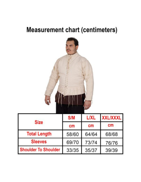 Gilet fonctionnel écru s. XV, avec...