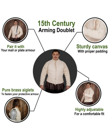 Gilet fonctionnel écru s. XV, avec...