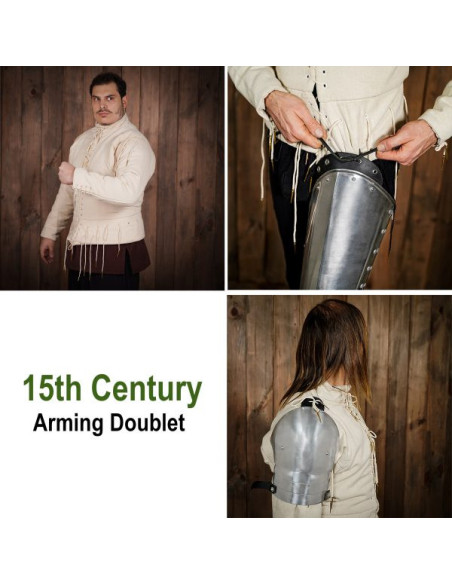 Gilet fonctionnel écru s. XV, avec...